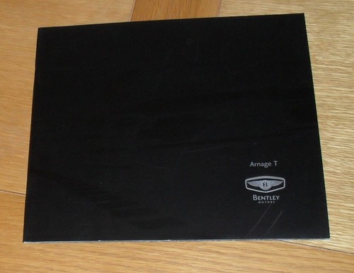 Bentley arnage brochure 2001 - bentley, t