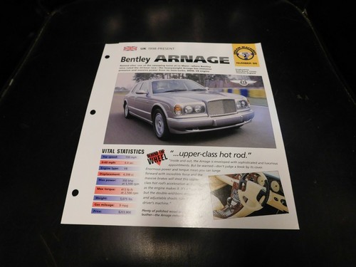 1998 bentley arnage - 1998+,