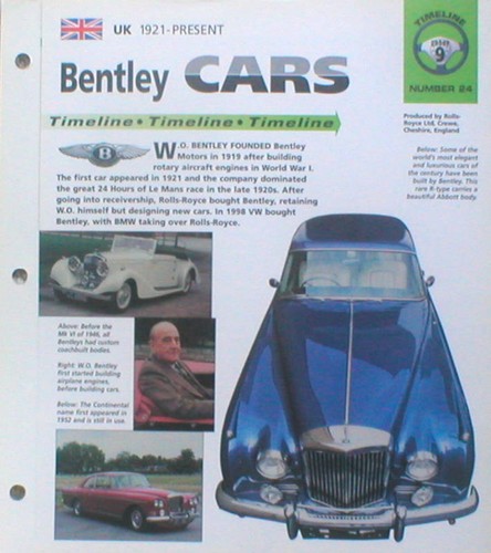 Bentley timeline history - bentley,
